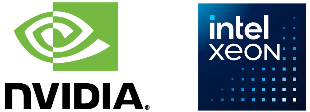 NVIDIA and xeon Logos